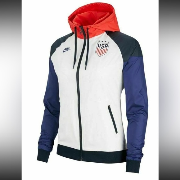 Nike Team USA Soccer Windrunner Jacket in Red White Blue - Picture 10 of 10